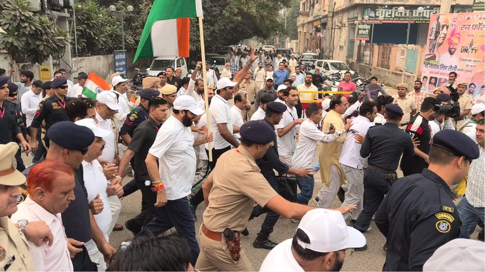 रन फॉर यूनिटी में मुख्यमंत्री सैनी