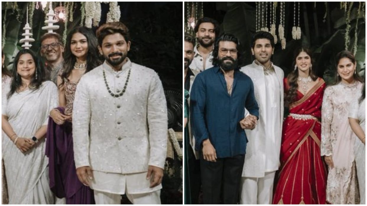 Allu arjun congratulates his brother allu sirish for engagement with nayanika and ram charan also shares post
