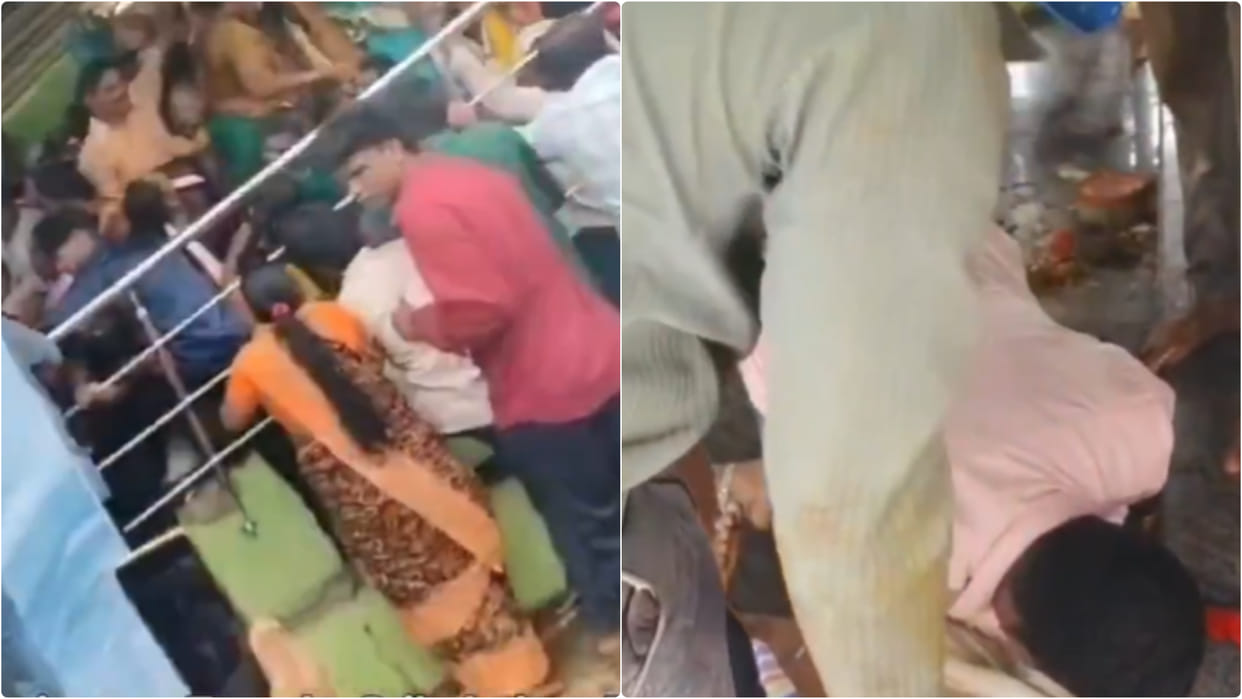 Andhra Venkateswara Swamy Temple Stampede Scary video viral on social media