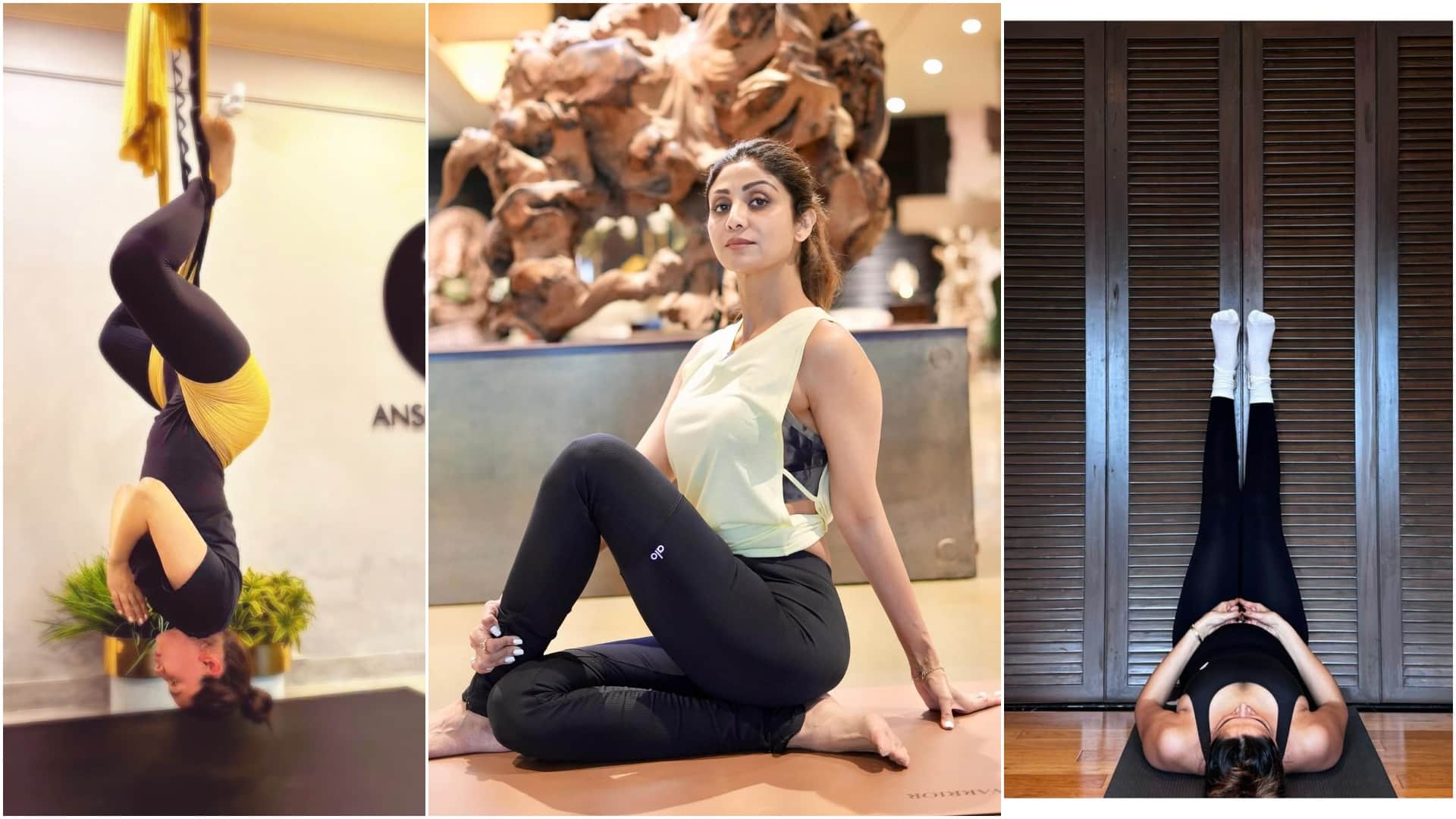 Bollywood Celebrity Yoga Poses Shilpa Shetty To Kareena Kapoor And Malaika Arora Inspired Yoga