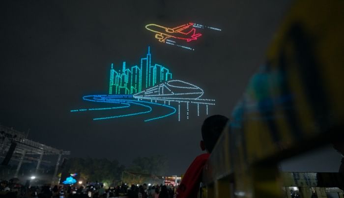 Abhyudaya Madhya Pradesh: 2000 drones showcased the state's glorious history, also illuminated the images of t