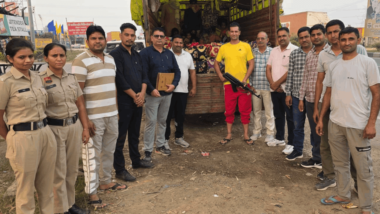 NCB recovered 380 kg of ganja from canter in Hodal