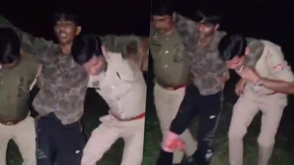 Police encounter with Salman alias Captain who attacked a youth with deadly weapons
