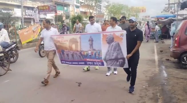 Kanpur Salute to Sardar Patel Police personnel ran in Run for Unity gave the message of one India, best India