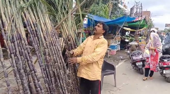 Kanpur Devotthan Ekadashi today markets are bustling with activity with sugarcane and puja materials purchased