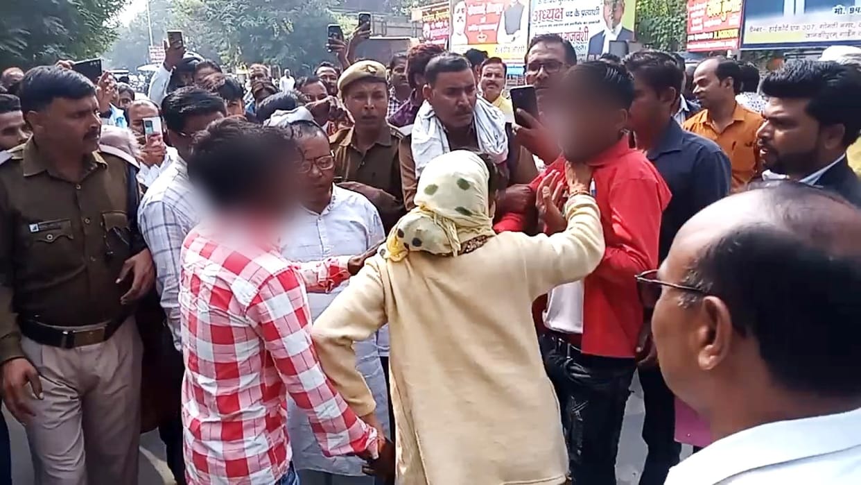 woman fought with her family after seeing her lover being beaten in shahjahanpur