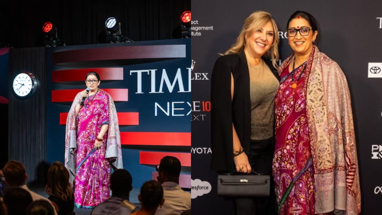 smriti irani spark initiative time 100 global impact 2025 for women empowerment