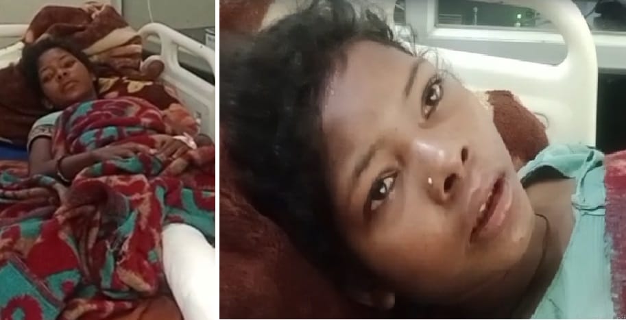 He attacked his wife's legs repeatedly when she was late in returning home.