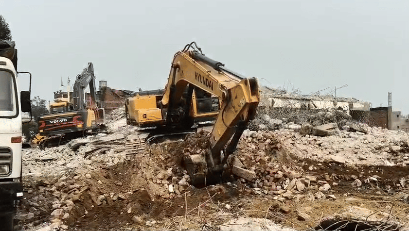 Mahadeva Corridor construction: Bulldozers continue to pound houses for the second day