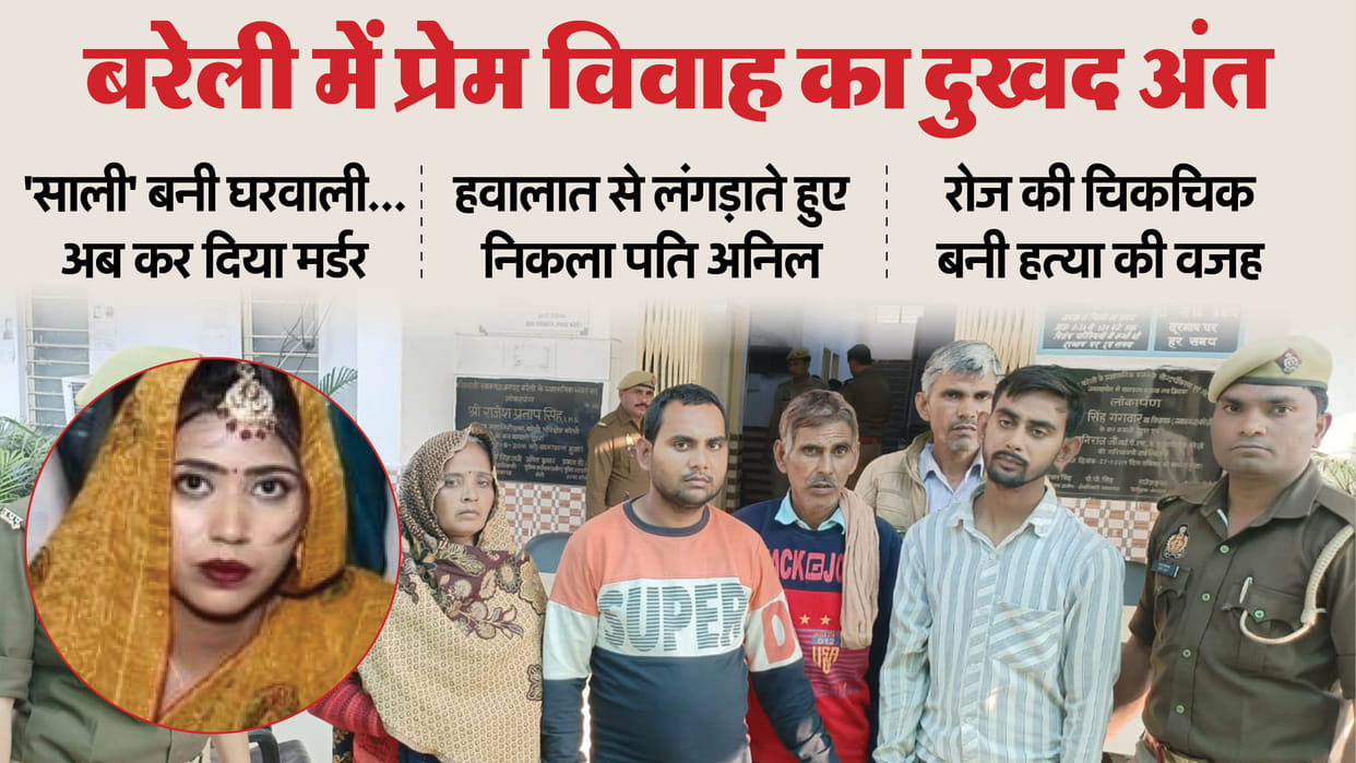 Bareilly Anita murder case Brother-in-law held Anita hands husband slit her throat with a sickle in bareilly