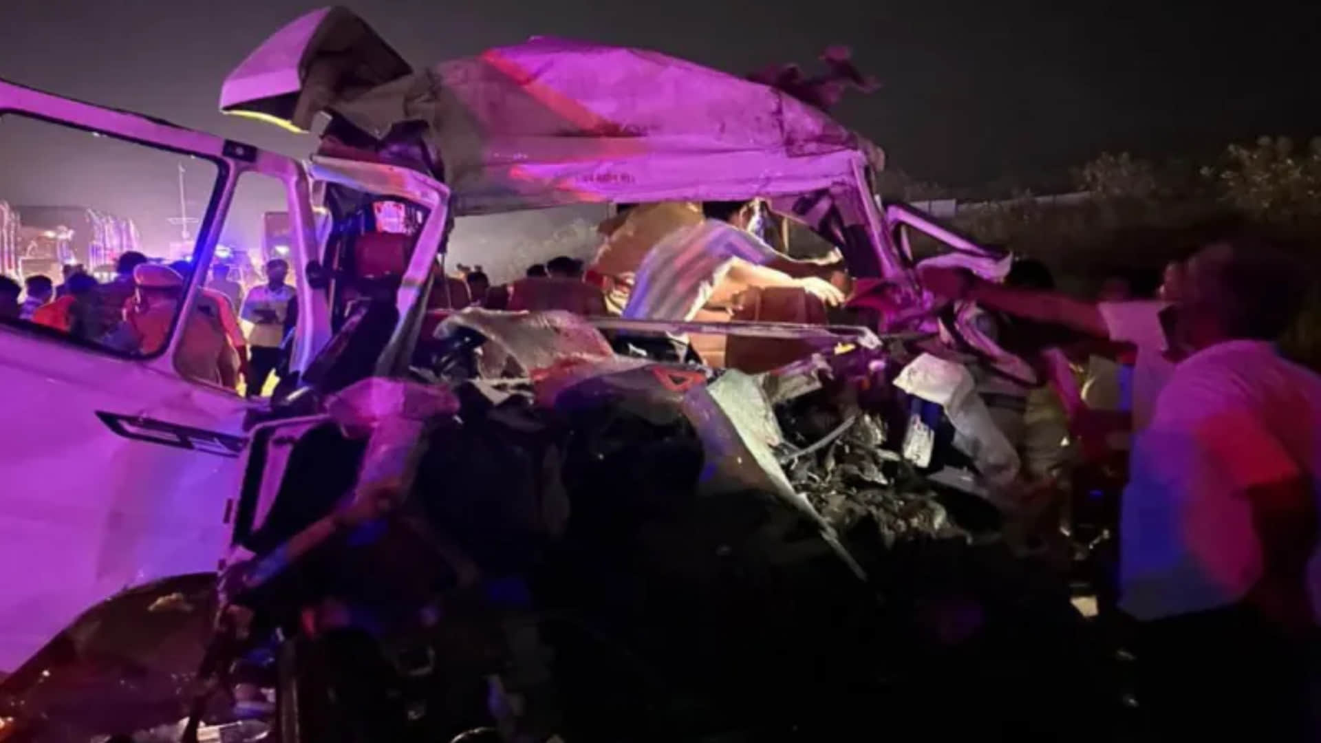 Rajasthan accident: Tempo Traveller was speeding, see horrific pictures of the accident