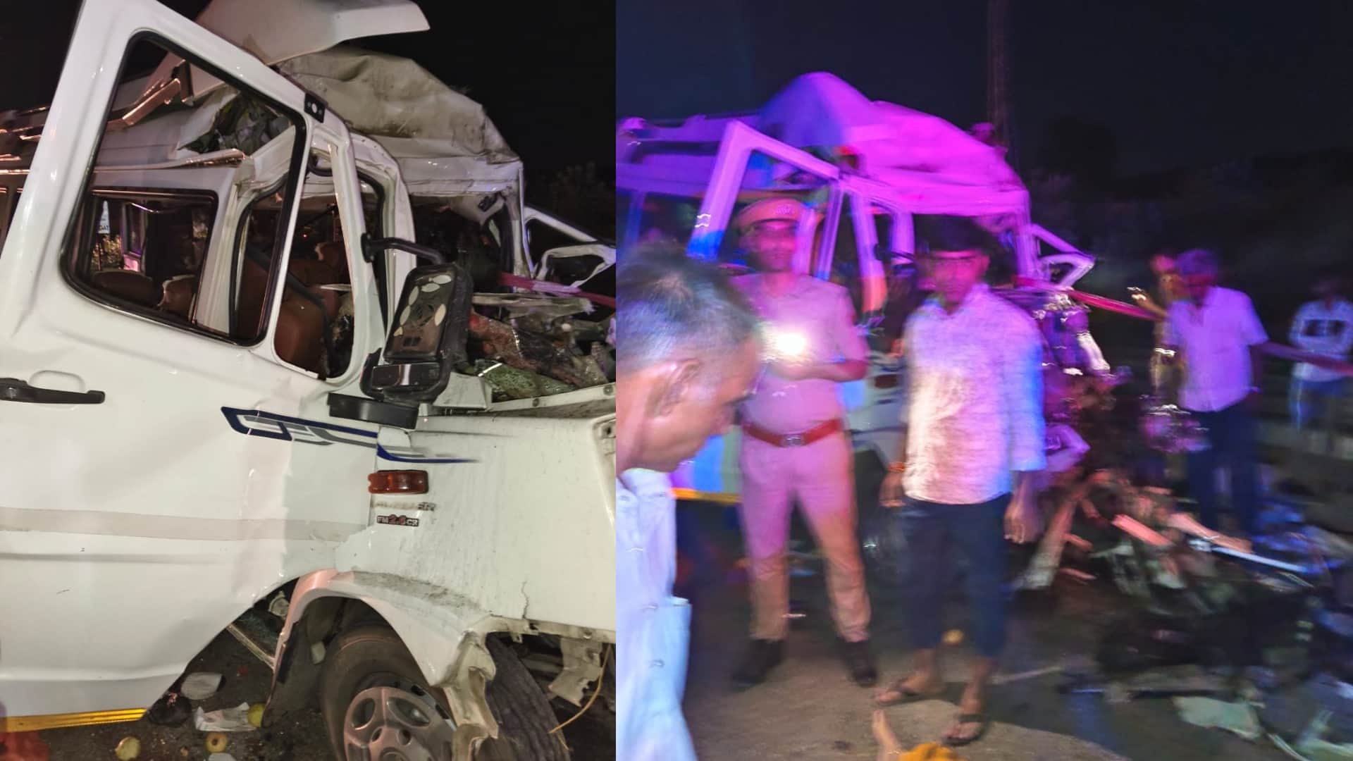 Rajasthan accident: Tempo Traveller was speeding, see horrific pictures of the accident