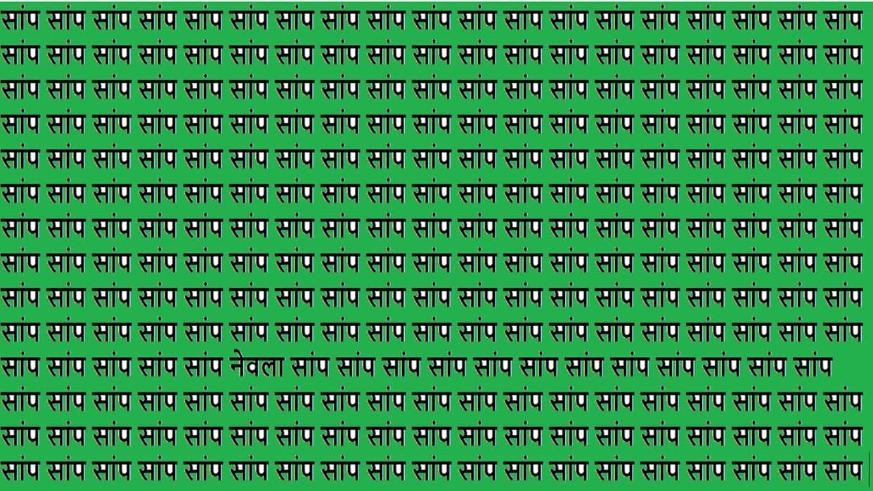 Optical Illusion iq test brain teaser image Can You Spot Nevla Within 15 Seconds?