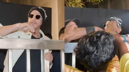 शाहरुख खान को पब्लिक ने घेरा