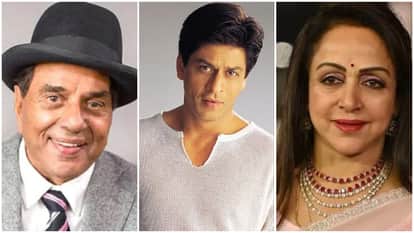 धर्मेंद्र, शाहरुख खान और हेमा मालिनी