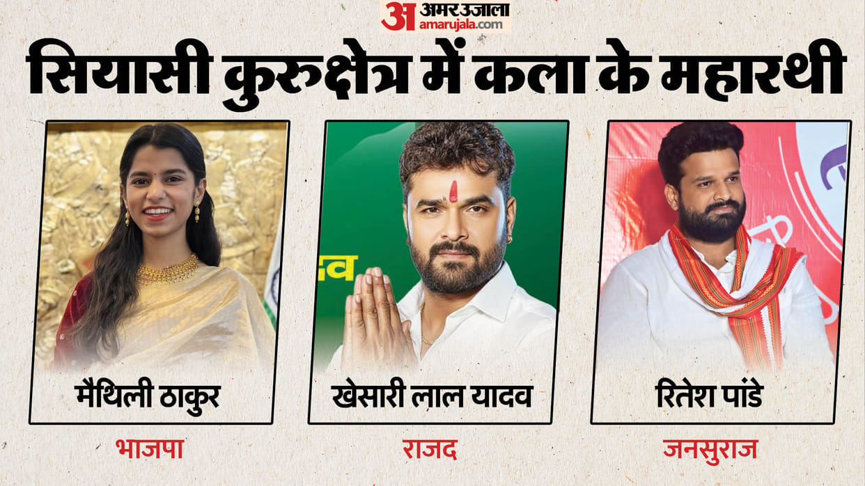 Faces associated with glamour and art and their family members are now contesting Bihar elections.