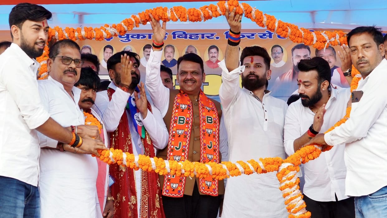 BJP migrant outreach operation Bihar elections are being fought from Mumbai and Delhi to the Gulf countries