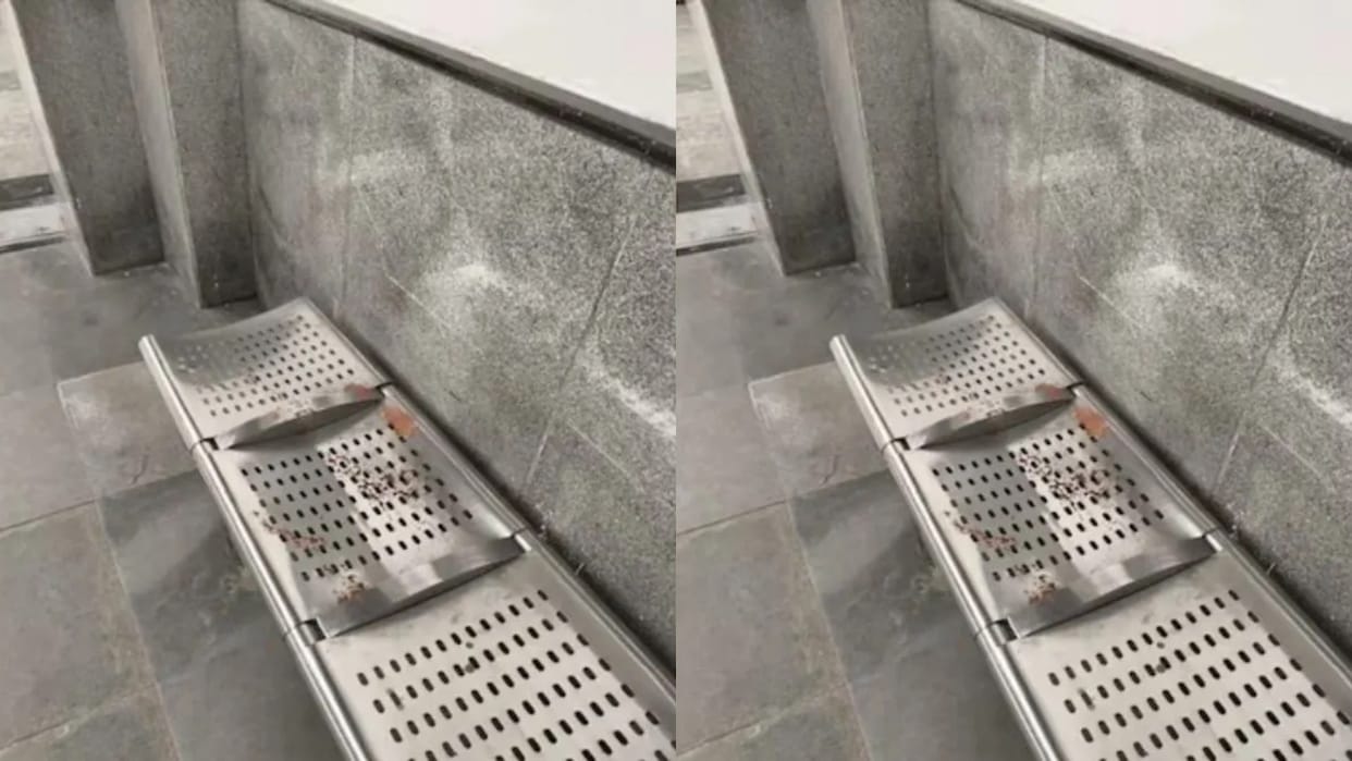 Delhi Metro station also polluted by people shocked to see seats covered in gutkha spit post Viral