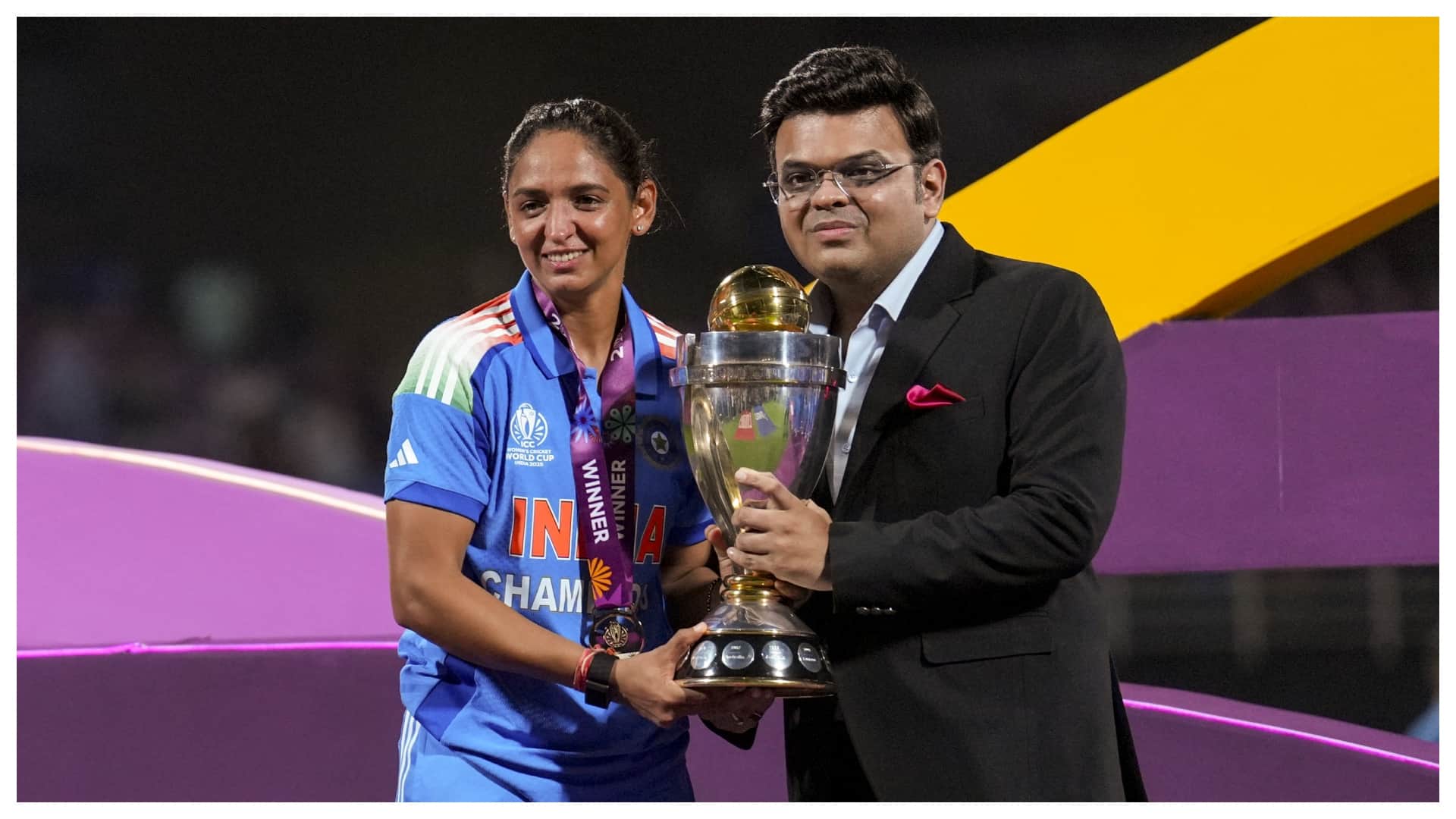 Indian players erupt in celebration after Womens World Cup title win Victory Moments Harmanpreet dance