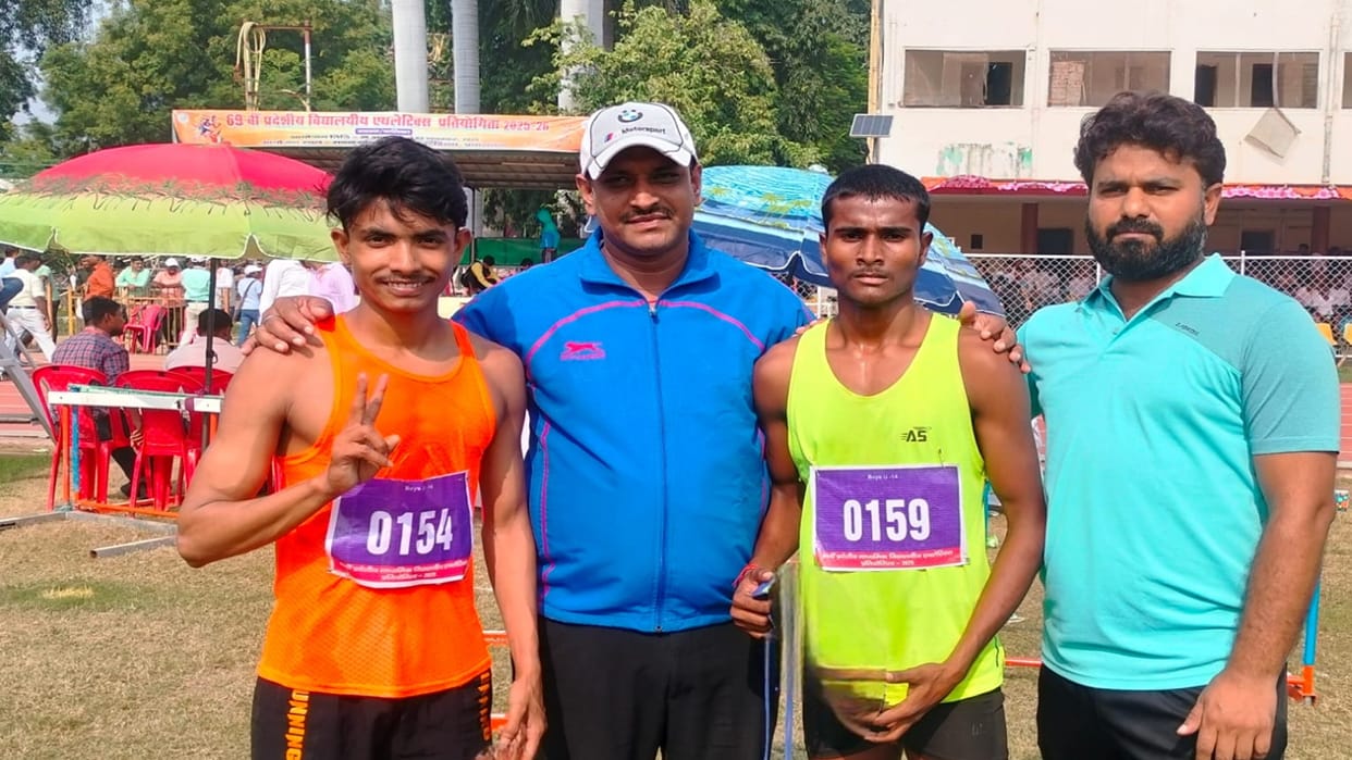 Athletics Championships: Lavlesh and Satendra won gold and silver medals in state level athletics