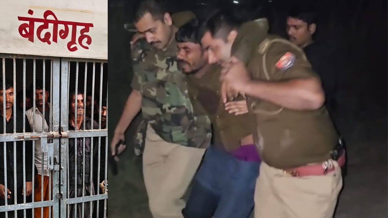 Nine criminals arrested in police encounter two shot in leg in jaunpur