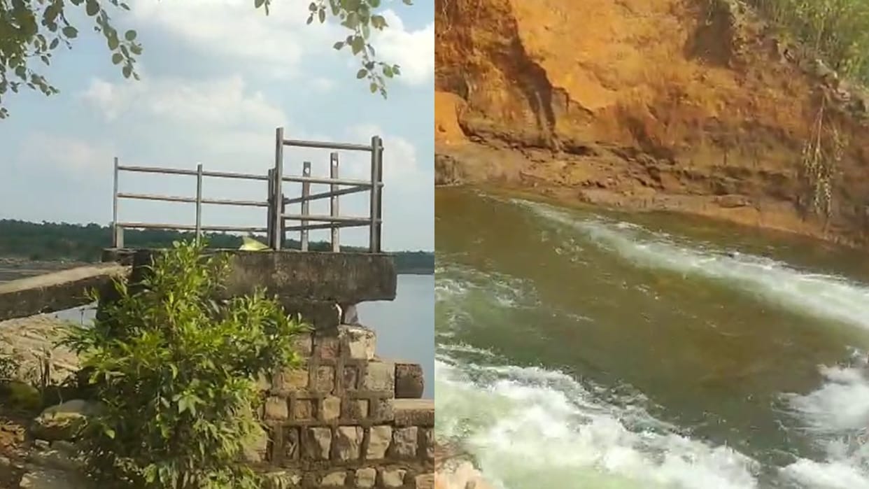 Farmers upset due to breach of embankment of Rajadera Dam in Dhamtari