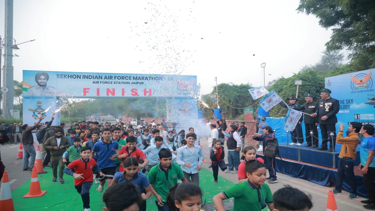 Jaipur News: Air Force Station hosts ‘Sekhon Marathon’ honoring Param Vir Chakra hero Nirmaljit Sekhon