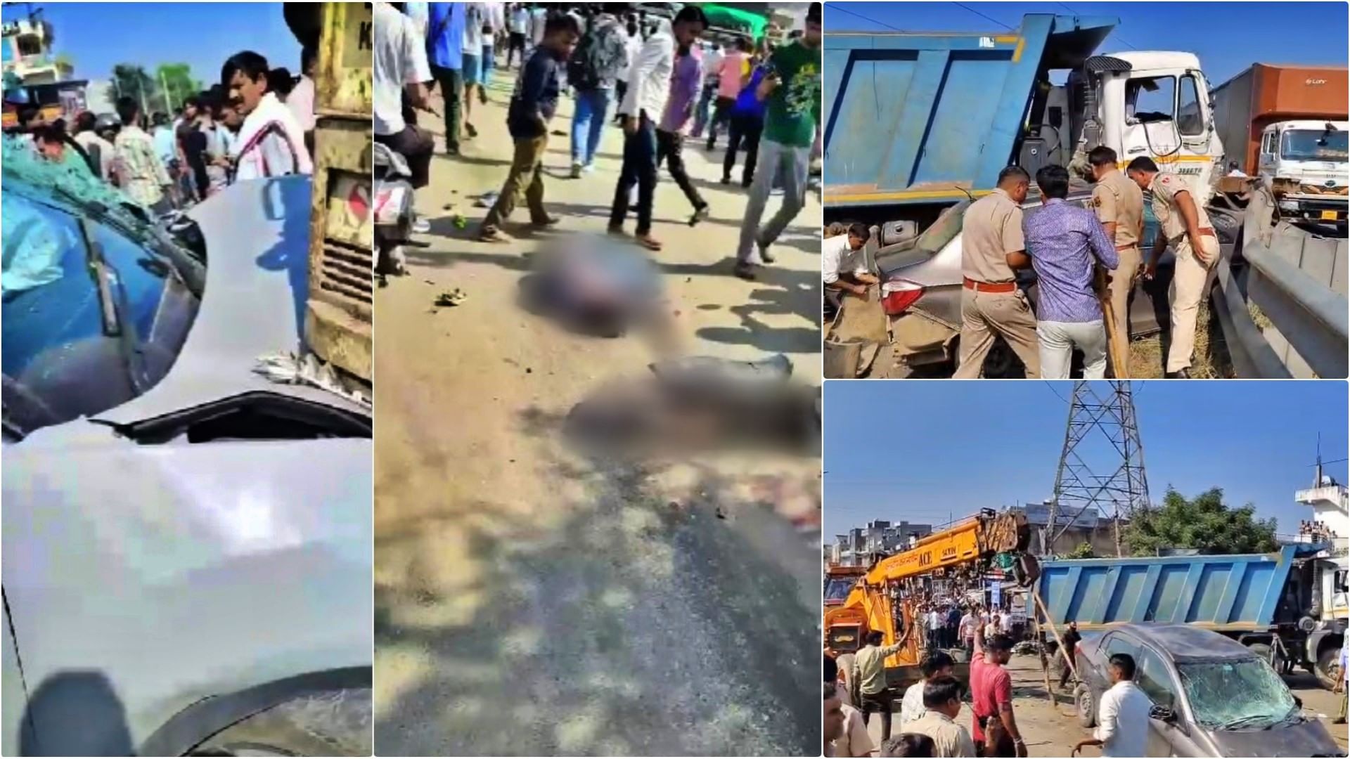 Rajasthan Accident: Dumper wreaks havoc in Jaipur, 13 vehicles crushed, 10 killed, 15 injured