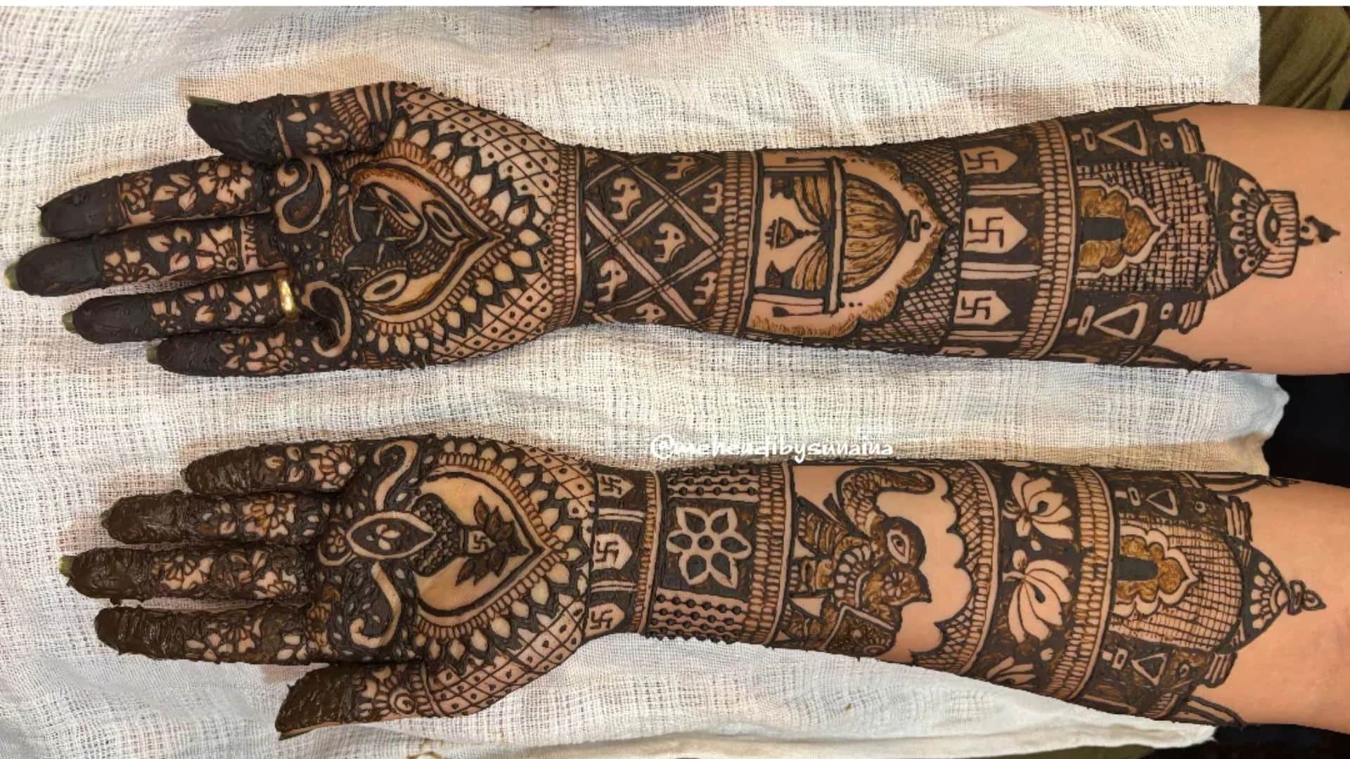 bridal mehndi design 2025 full hand simple and beautiful images