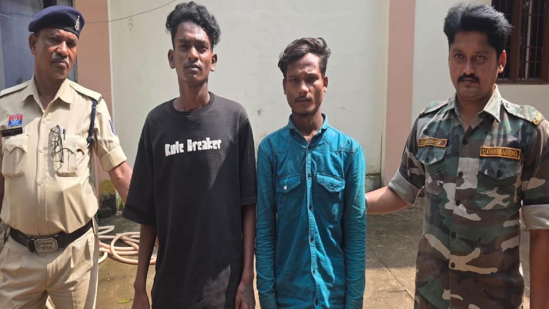पुलिस के गिरफ्त में आरोपी