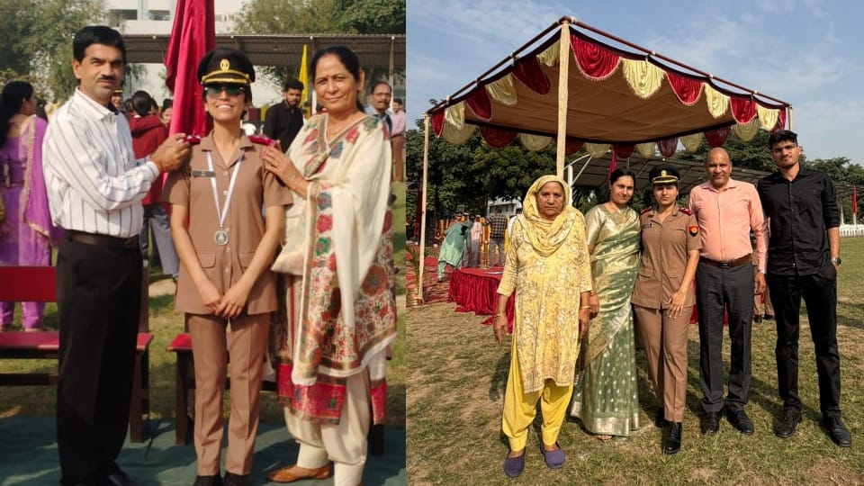 Two girls of Jhajjar became lieutenants in Indian Army