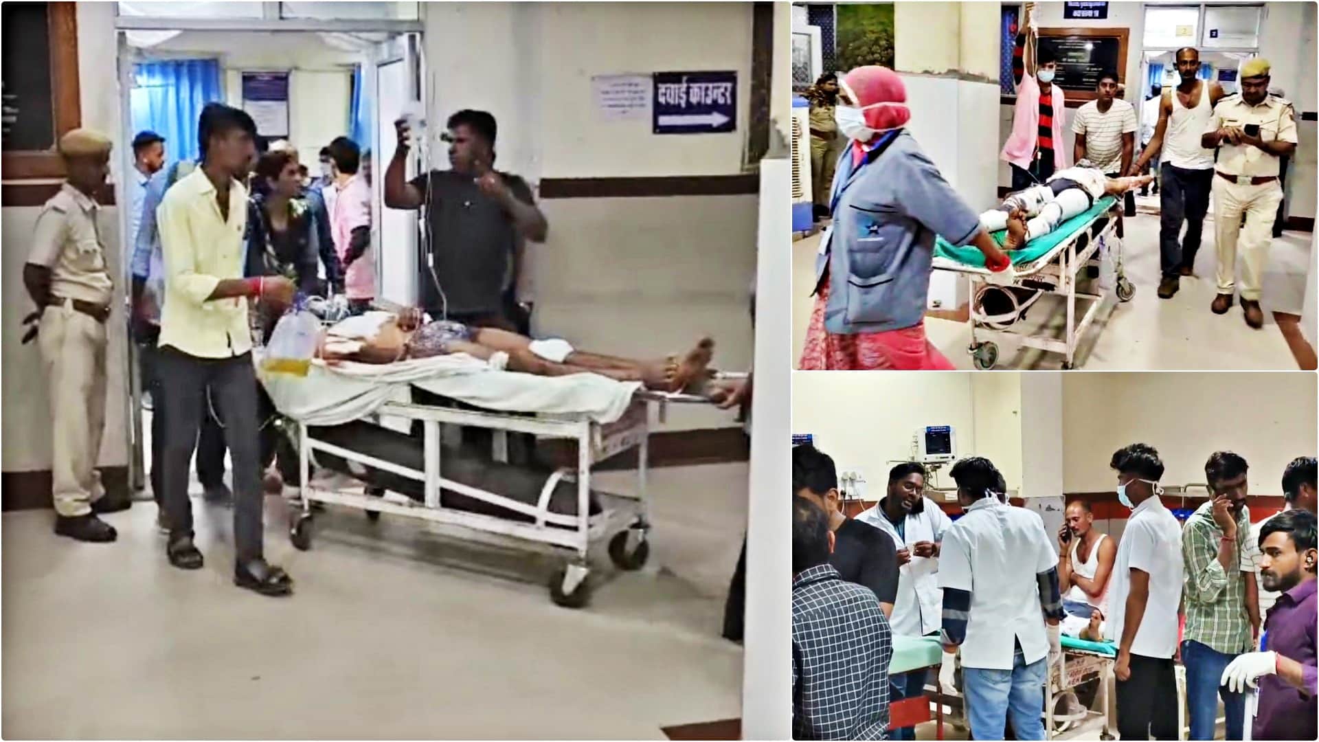 विस्फोट के बाद फौरन घायलों को अस्पताल पहुंचाया गया