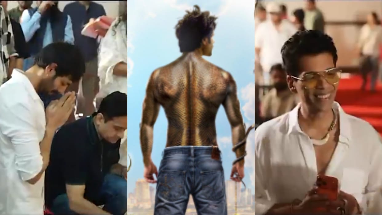 kartik Aaryan Movie Naagzilla set video goes viral karan johar whole team performed pooja