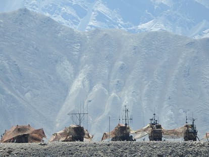 The army conducted a war exercise in Ladakh, firing artillery to test military preparedness.