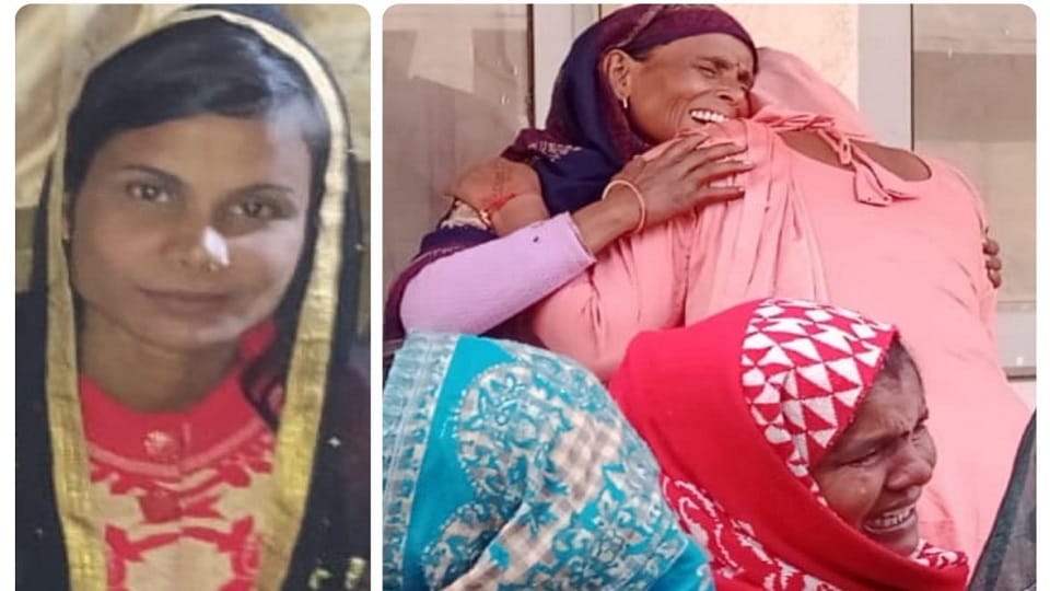 Bijnor: Married woman murdered by strangulation with scarf, father said this after seeing her husband
