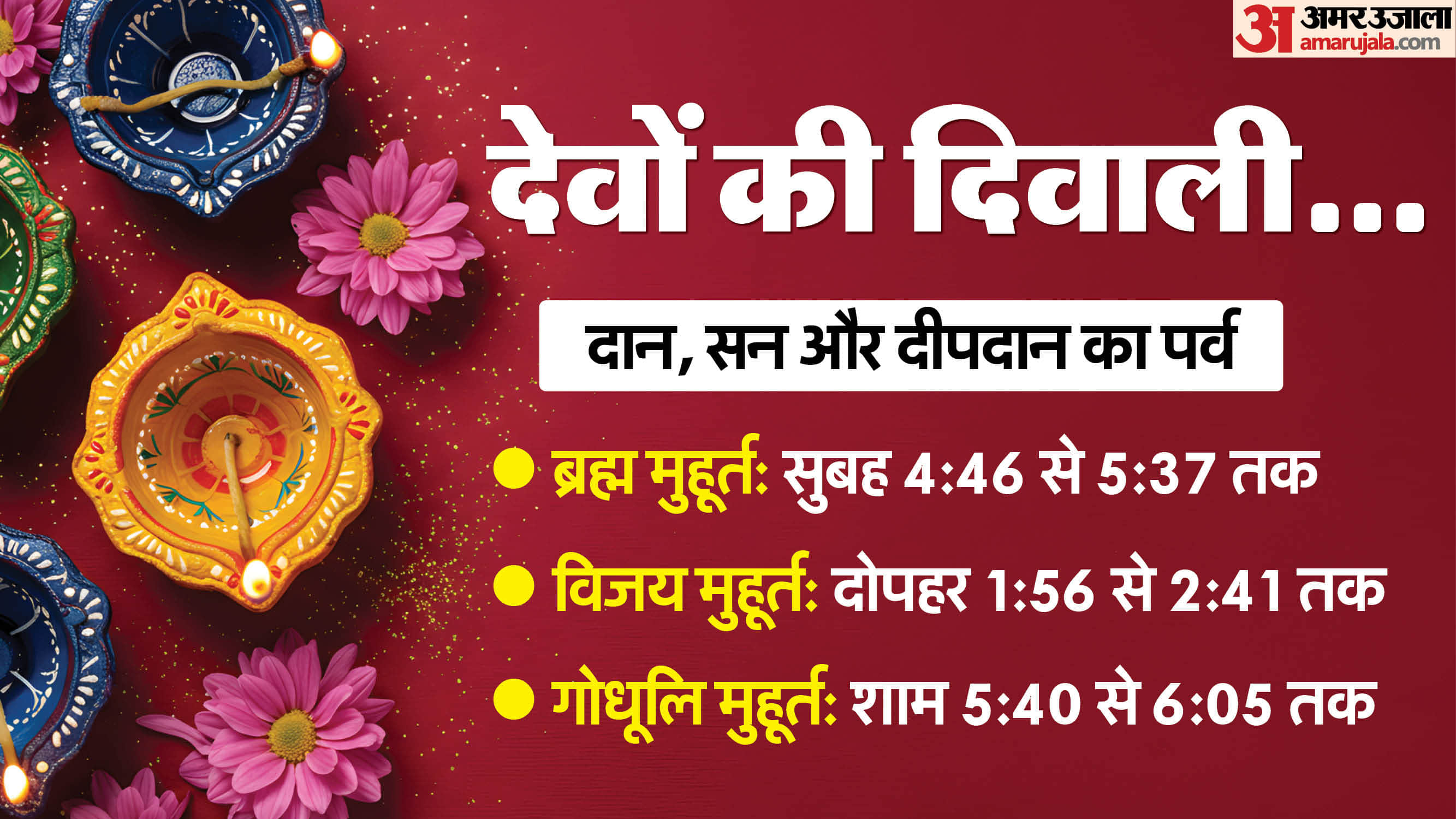देव दिवाली के शुभ मुहूर्त।
