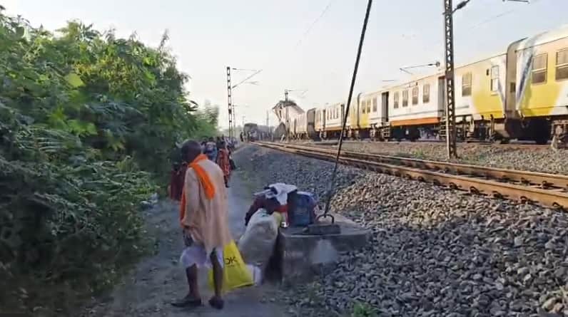 Bilaspur Train Accident Scene of devastation on the track screams all around