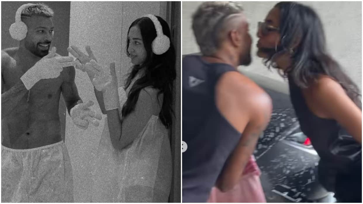 Hardik Pandya shares romantic pictures with Mahieka Sharma, couple seen getting cozy by the sea; Photos