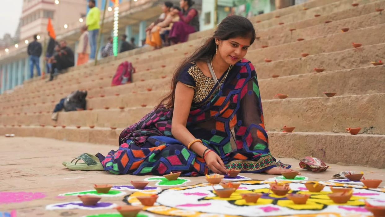 Dev Deepawali 2025 Varanasi See in pictures of grand celebration in Kashi with lamps and rangoli