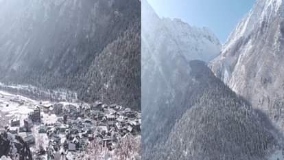 Himachal Weather: Residential areas of Kinnaur and Lahaul Spiti are covered in snow, cold intensifies; video