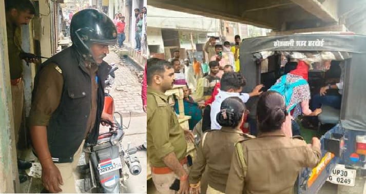 Hardoi Dispute arose over teasing a woman police entered the house and found two young men and women