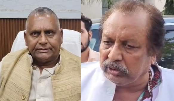 Kanpur Dehat MP former MP clash Bhole said dont call me goon Iam historysheeter Warsi said will you kill me