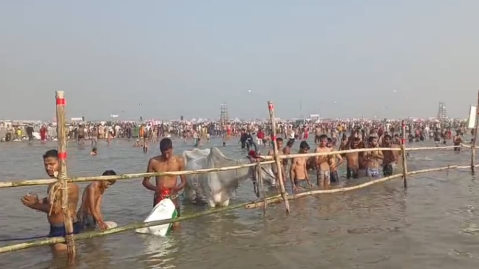 kartik purnima snan 2025 wave of faith surges devotees are being monitored from ground to sky