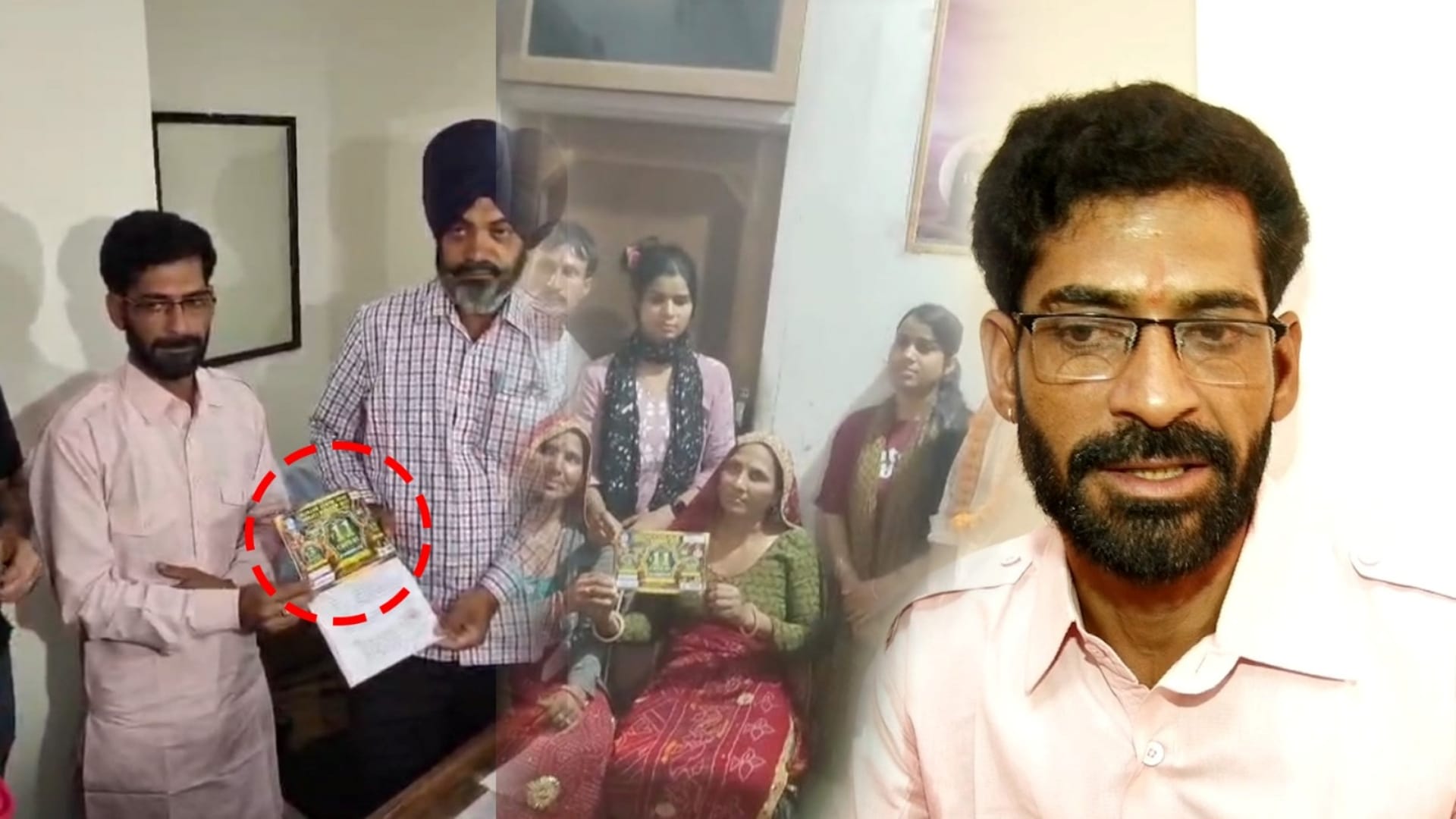 कोटपूतली के सब्जी विक्रेता अमित सेहरा 11 करोड़ रुपये की लॉटरी टिकट के साथ