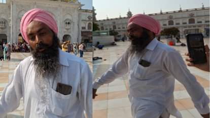 Drunk man entered in Golden Temple and caught by servitors see video