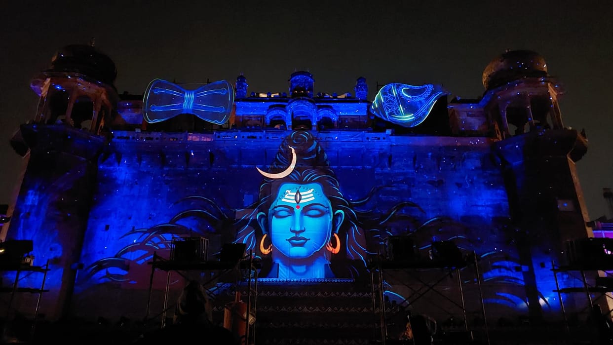 Dev Deepawali Photos Ganga-Varuna banks decorated with 25 lakh lamps in Kashi CM performed puja at Namo Ghat