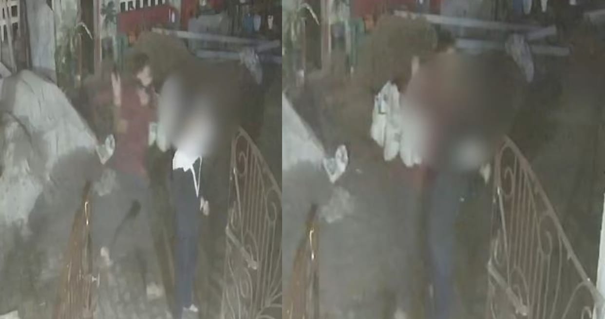 young woman was slapped on road in Mathura, video viral