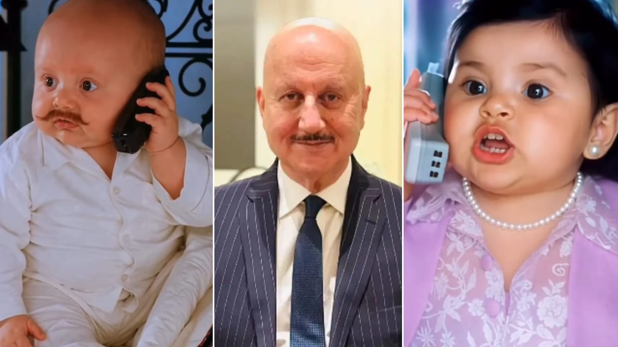 Anupam Kher share HILARIOUS funny cute child version of the Mr Malhotra Miss Braganza Karan Johar film KKHH