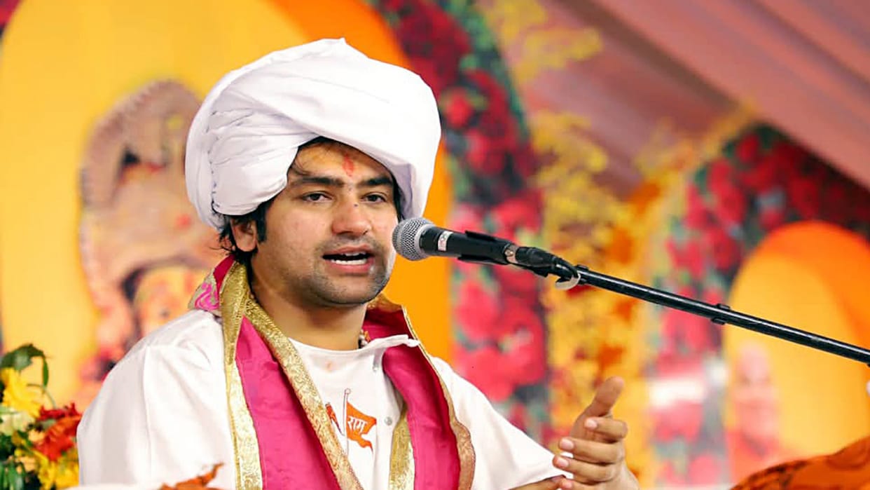 Dhirendra Shastri is engaged in spiritual practice in the meditation cave at Badrinath Dham