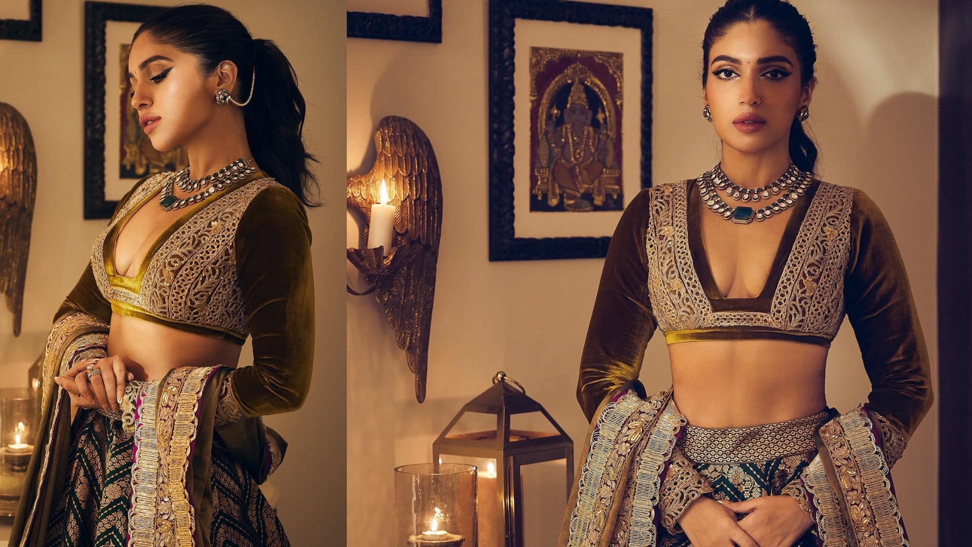 Latest Blouse Design Of Bhumi Pednekkar with images